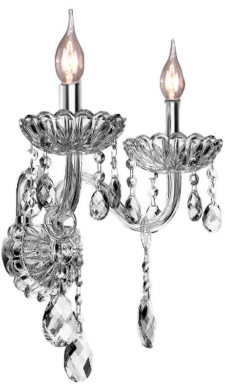 Lampa Kryształowa Kinkiet Toolight 300757 2 Szary