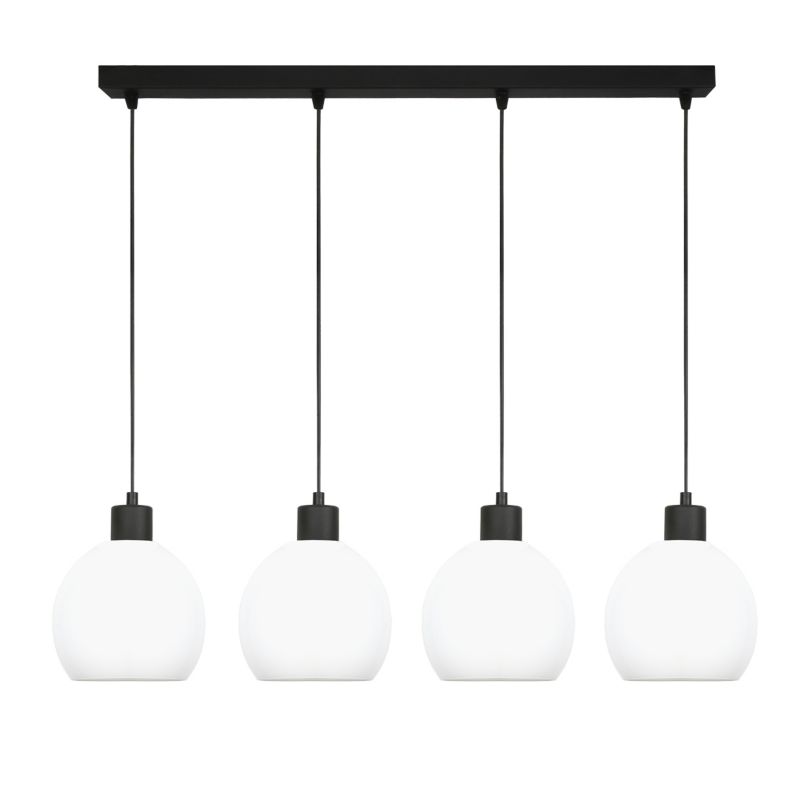 Lampa wisząca EDYLIT listwa nad stół białe kule loft industrialna 4xE27 KATARA 14-171