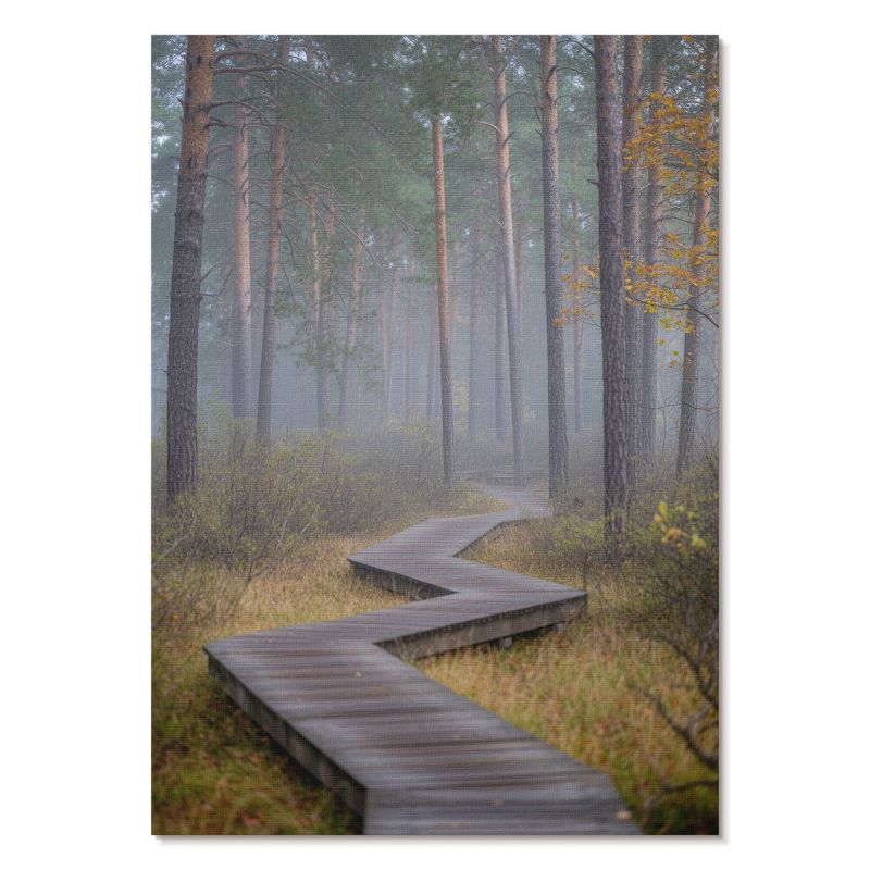 Nowoczesny Plakat na Płótnie Tulup 42x59,4 cm (A2) Leśna ścieżka Do sypialni, salonu, biura 1 szt.