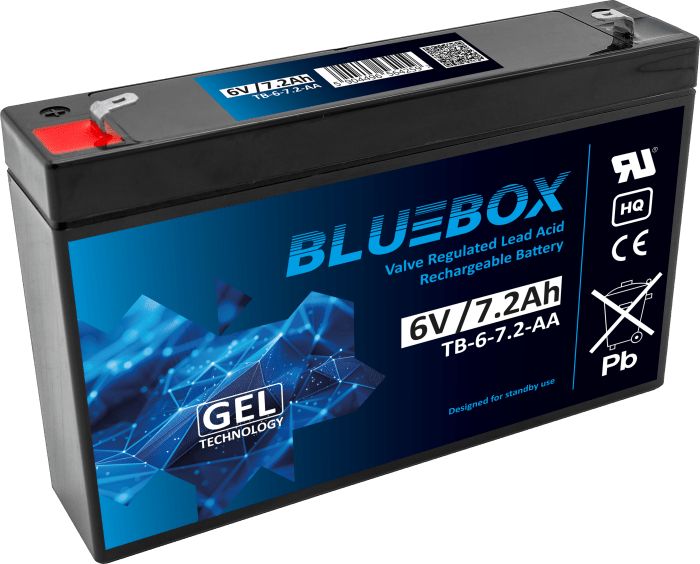 Akumulator bezobsługowy BLUEBOX VRLA GEL 6V 7,2Ah (1 szt.)