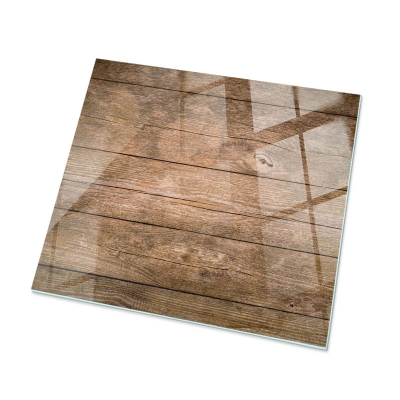 Blat Do Stołu ArtPrintCave 60x60 cm Struktura drewnianych desek Stół Jadalniany Kuchnia Nowoczesny Design 1 szt.