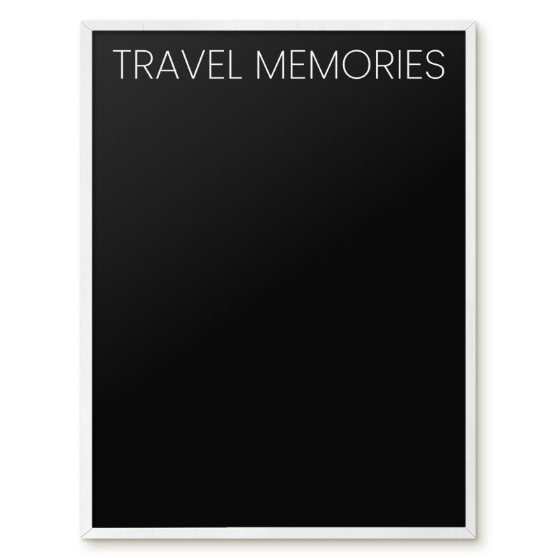 Tablica Na Magnesy Z Wakacji Tulup 60x80 cm Travel memories 8 - Biała rama Do salonu, sypialni 1 szt.