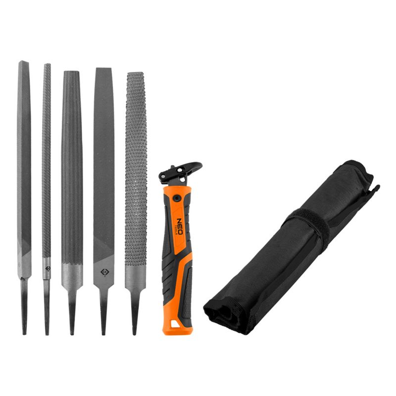 Zestaw pilników z uchwytem NEO TOOLS 5 szt 1 kpl