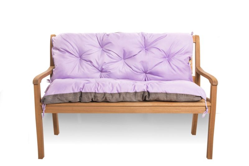 Poduszka na ławkę 3 os, Setgarden, 180x50x50 cm, Purpurowa poduszka ogrdowa na huśtawkę lub ławkę, 1szt