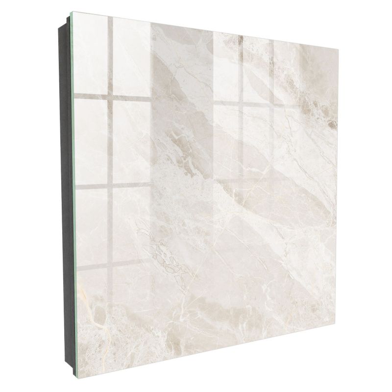 Skrzynka Na Klucze Tulup 30x30 cm Marmur neutralny - Czarna - Otwierana na prawo 1 szt.