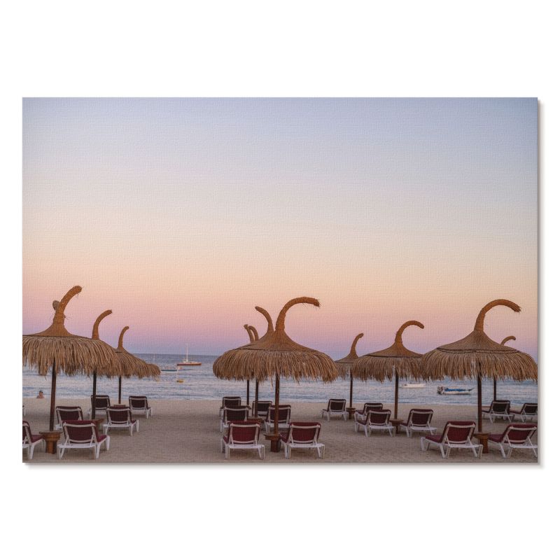 Nowoczesny Plakat na Płótnie Tulup 42x29,7 cm (A3) Plażowy relaks Do sypialni, salonu, biura 1 szt.