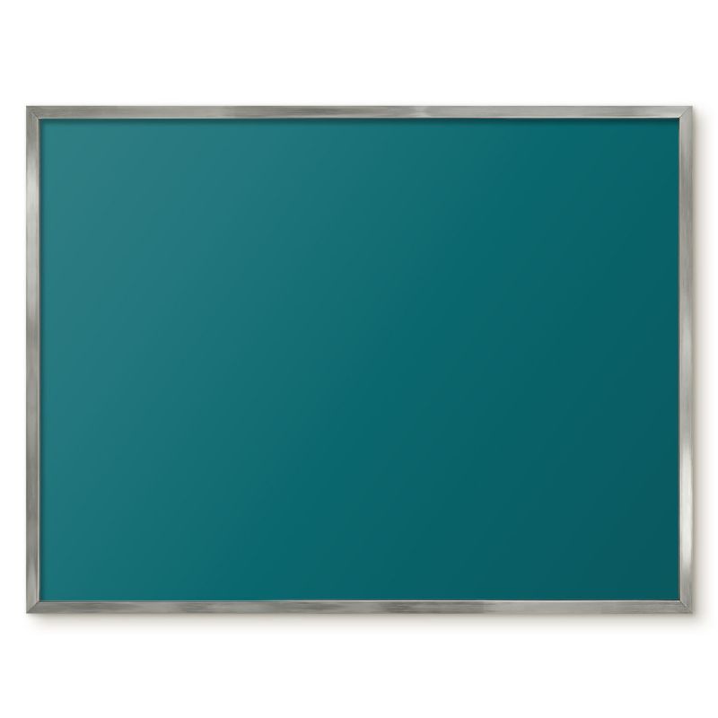 Tablica Na Magnesy Z Wakacji Tulup 80x60 cm Ciemny turkusowy - Srebrna rama Do salonu, sypialni 1 szt.