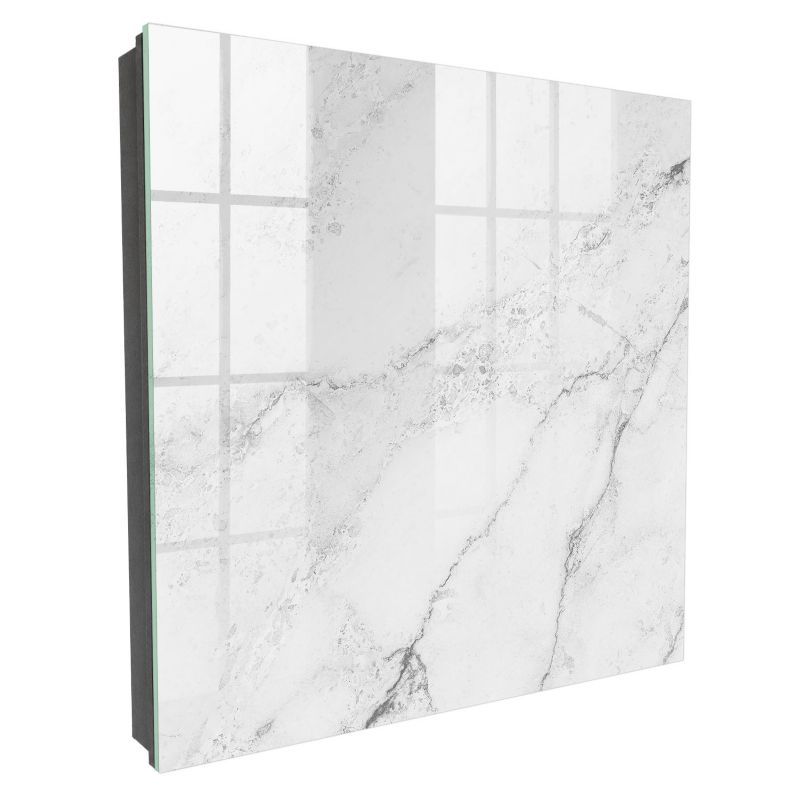 Wieszak Na Klucze Zamykany Tulup 30x30 cm Szara elegancja - Czarna - Otwierana na prawo 1 szt.