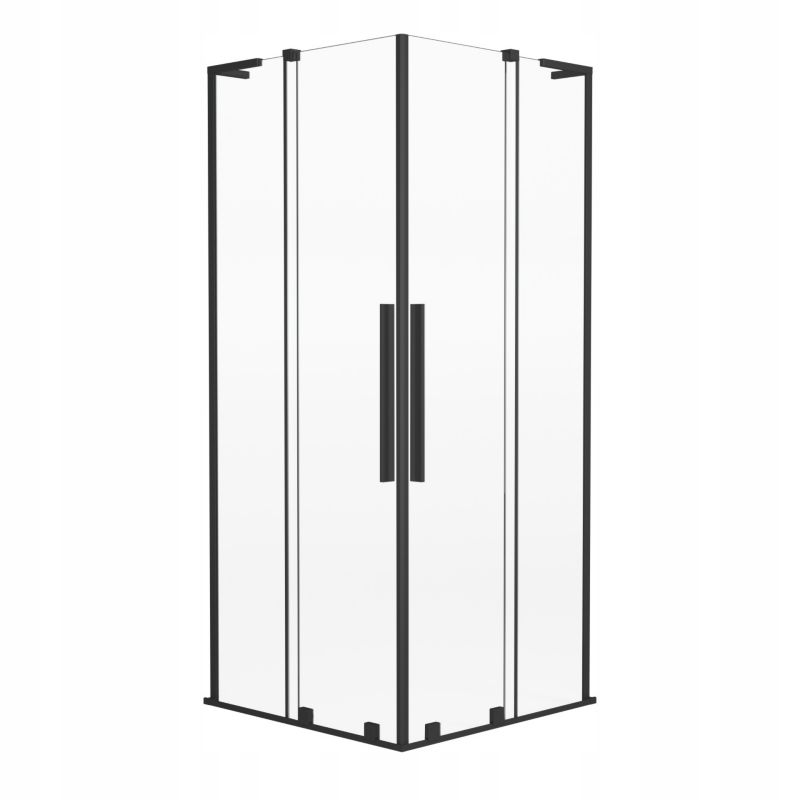 Kabina prysznicowa Durasan VELAR DUO kwadratowa 90x90 cm 8mm czarny mat 1 szt.