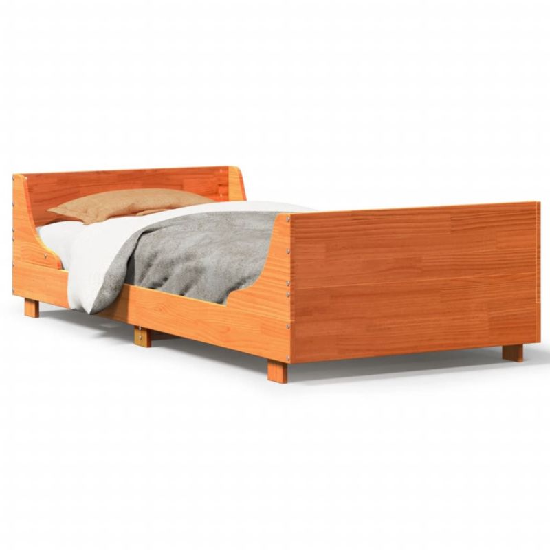 Łóżko drewniane WaszeMeble 75x190 cm brąz WM-850793 1 szt.