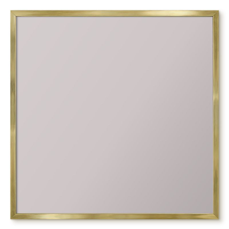 Magnetyczna Tablica Ścienna Tulup 50x50 cm Popielaty szary - Złota rama Do salonu, sypialni 1 szt.