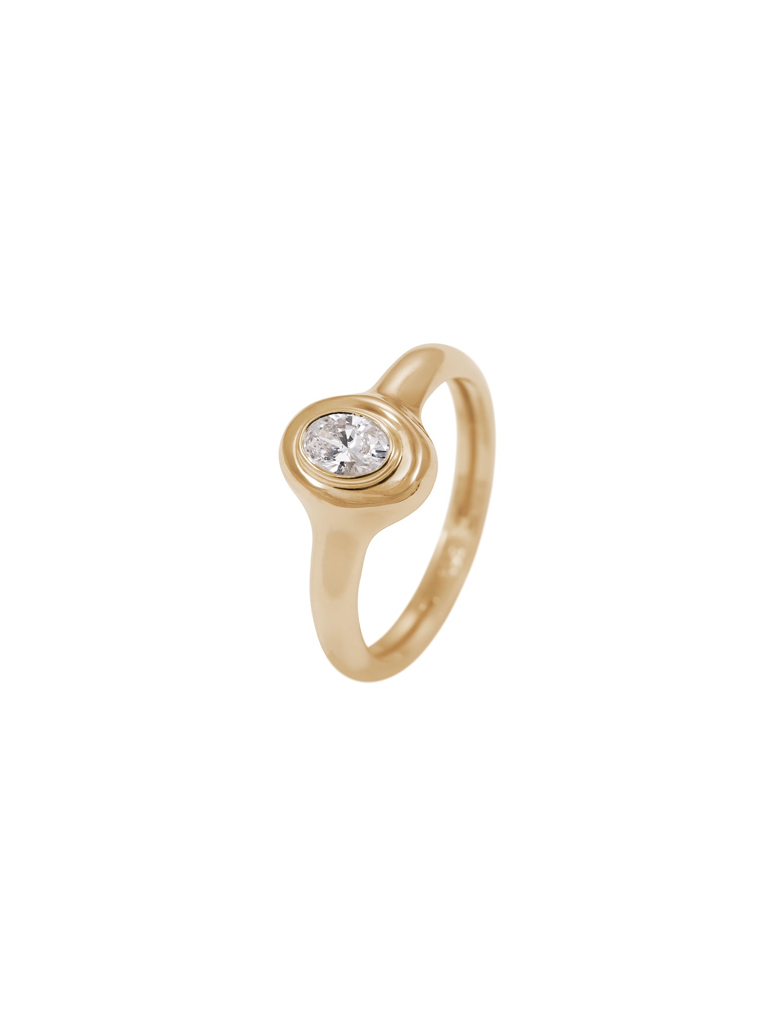 Charm Diamond Ring N°1 - pierścionek z owalnym diamentem, 13