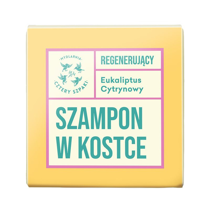4 Szpaki Regenerujacy szampon w kostce - Eukaliptus Cytrynowy