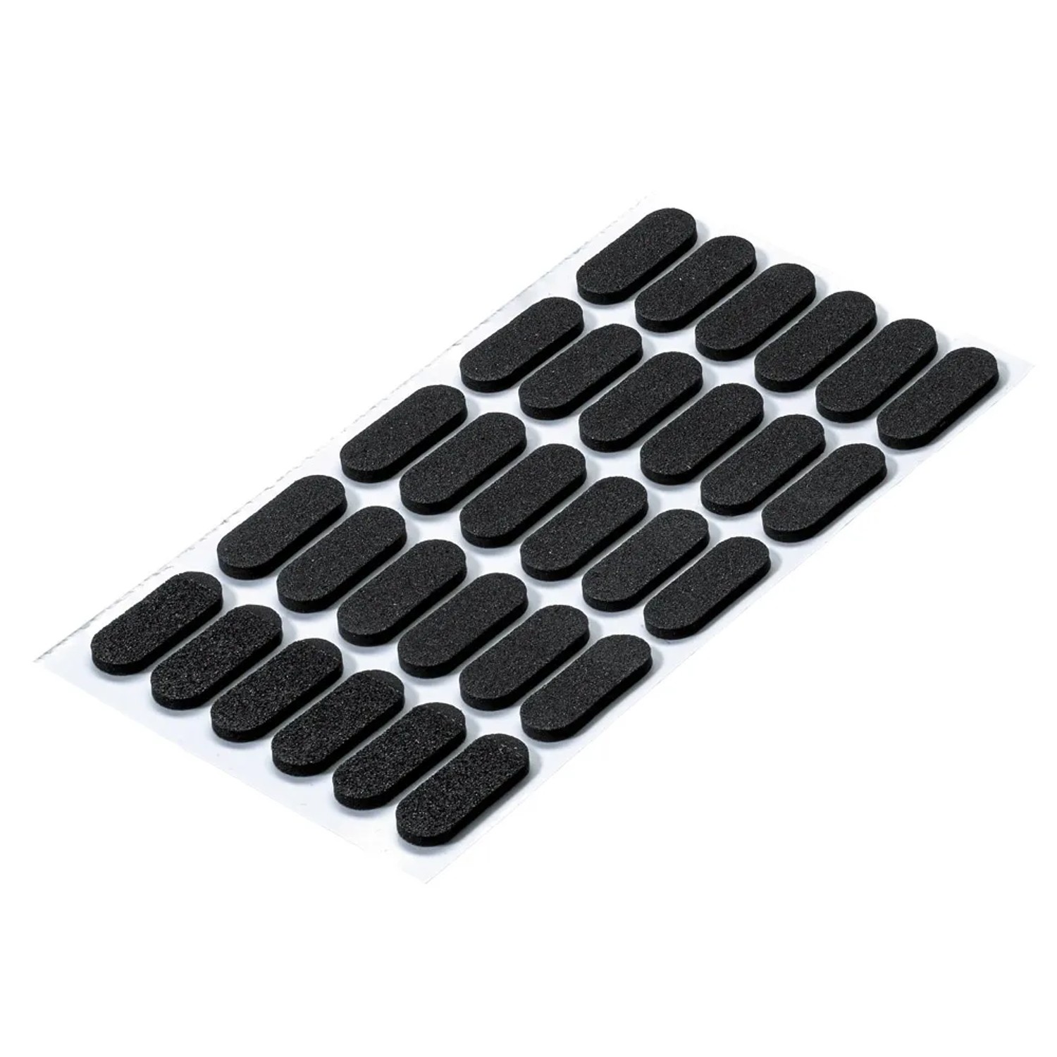 Hettich Podkładki pod meble samoprzylepne eva owalne czarne 30 szt 22 x 8 mm