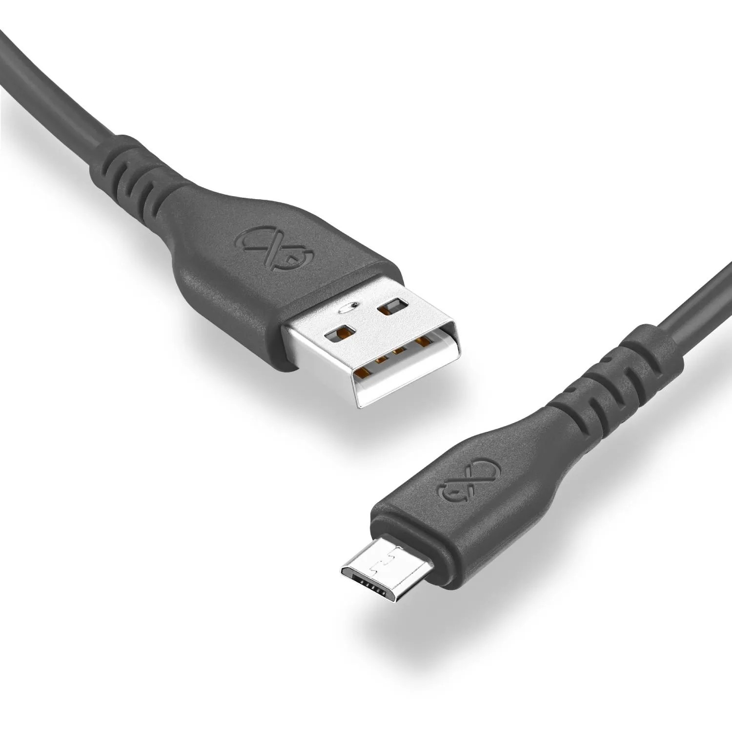 Kabel Basic USBA-Micro 1,2 m szary