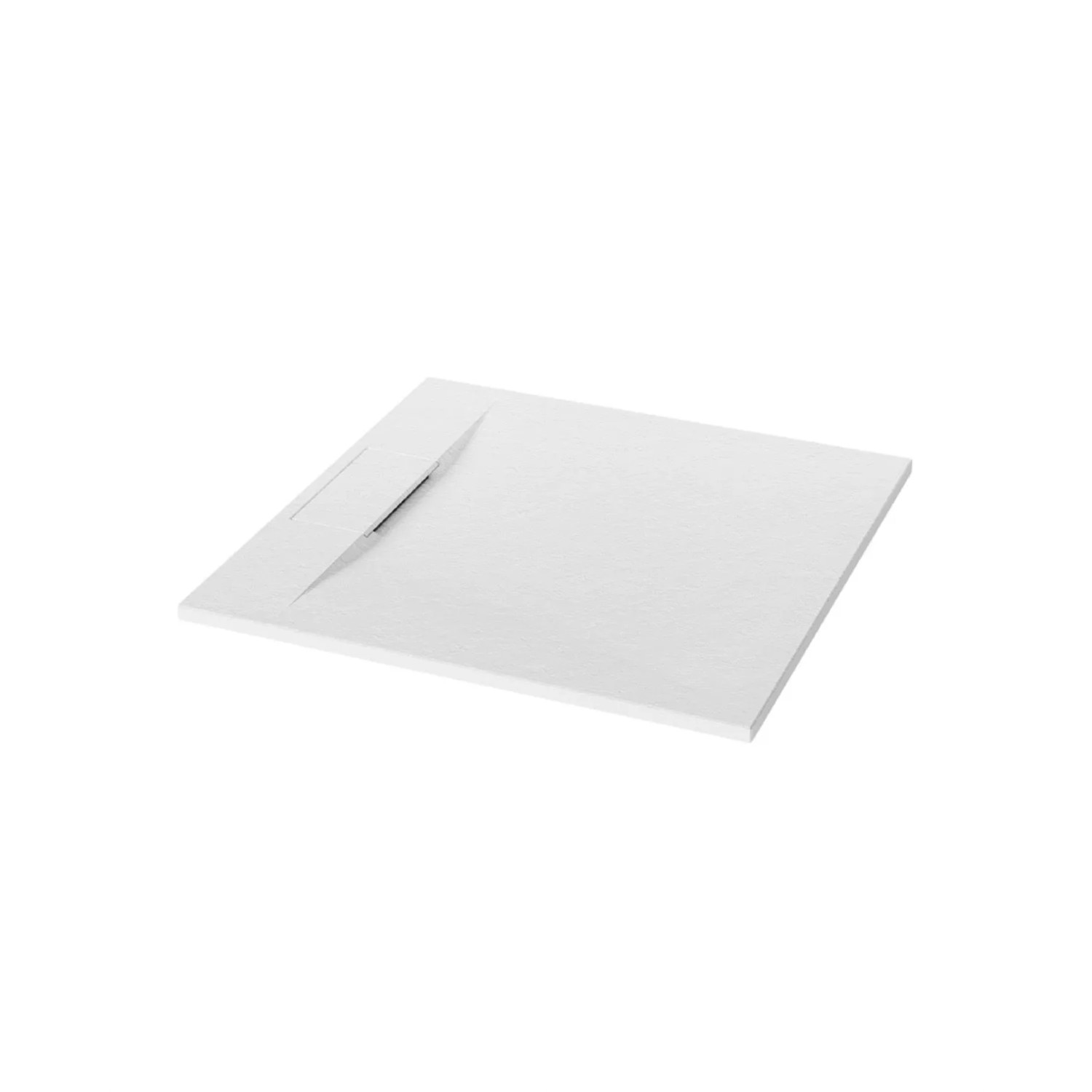 Invena Brodzik Alvero struktura kamienia biały 90x90x2,6 cm