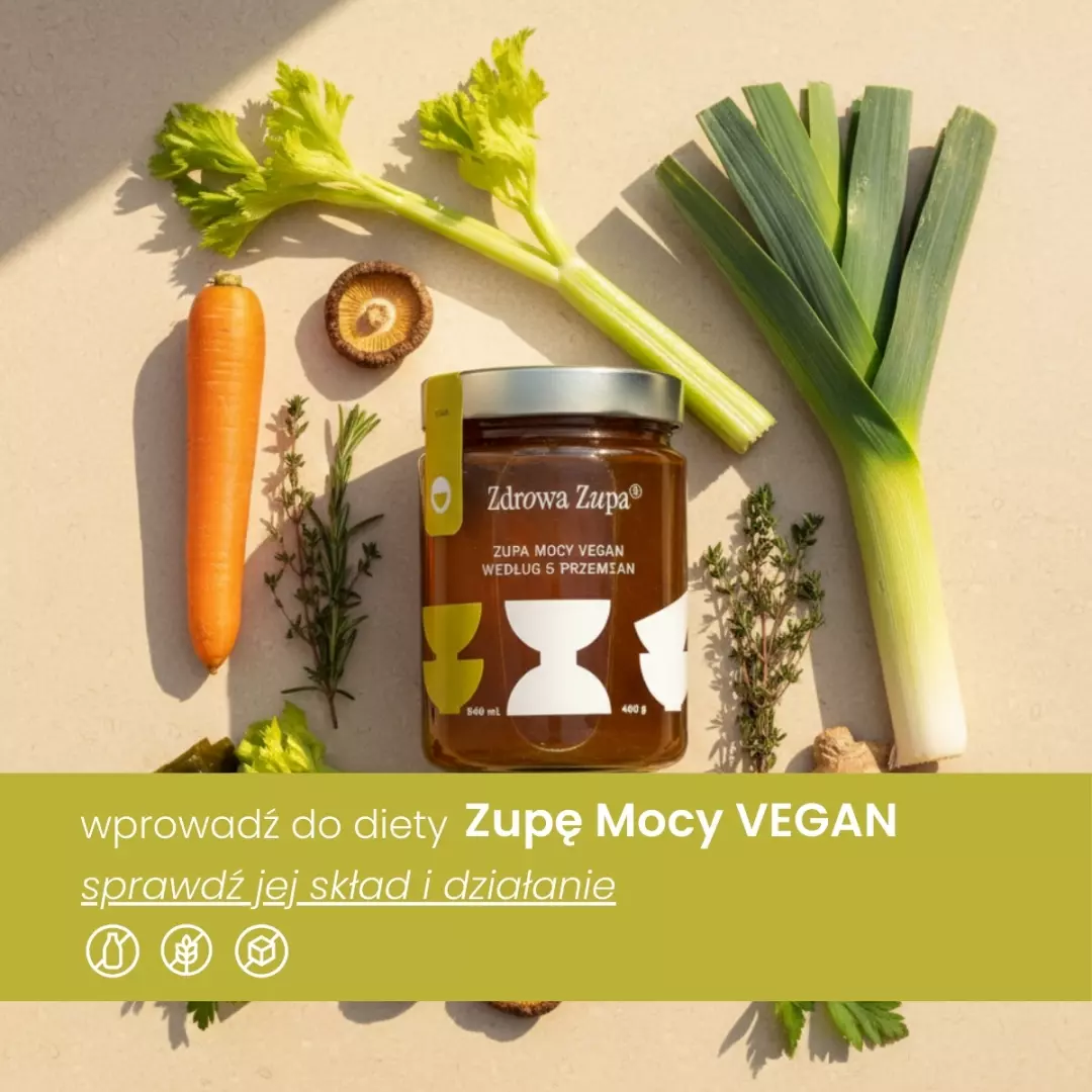 Zupa mocy vegan wg 5 przemian