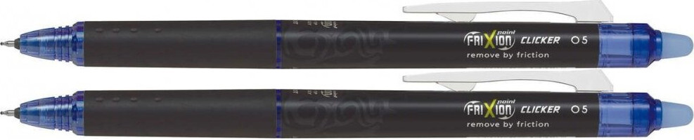 2x Pióro kulkowe wymazywalne Pilot Frixion Point Clicker, 0.5mm, niebieski