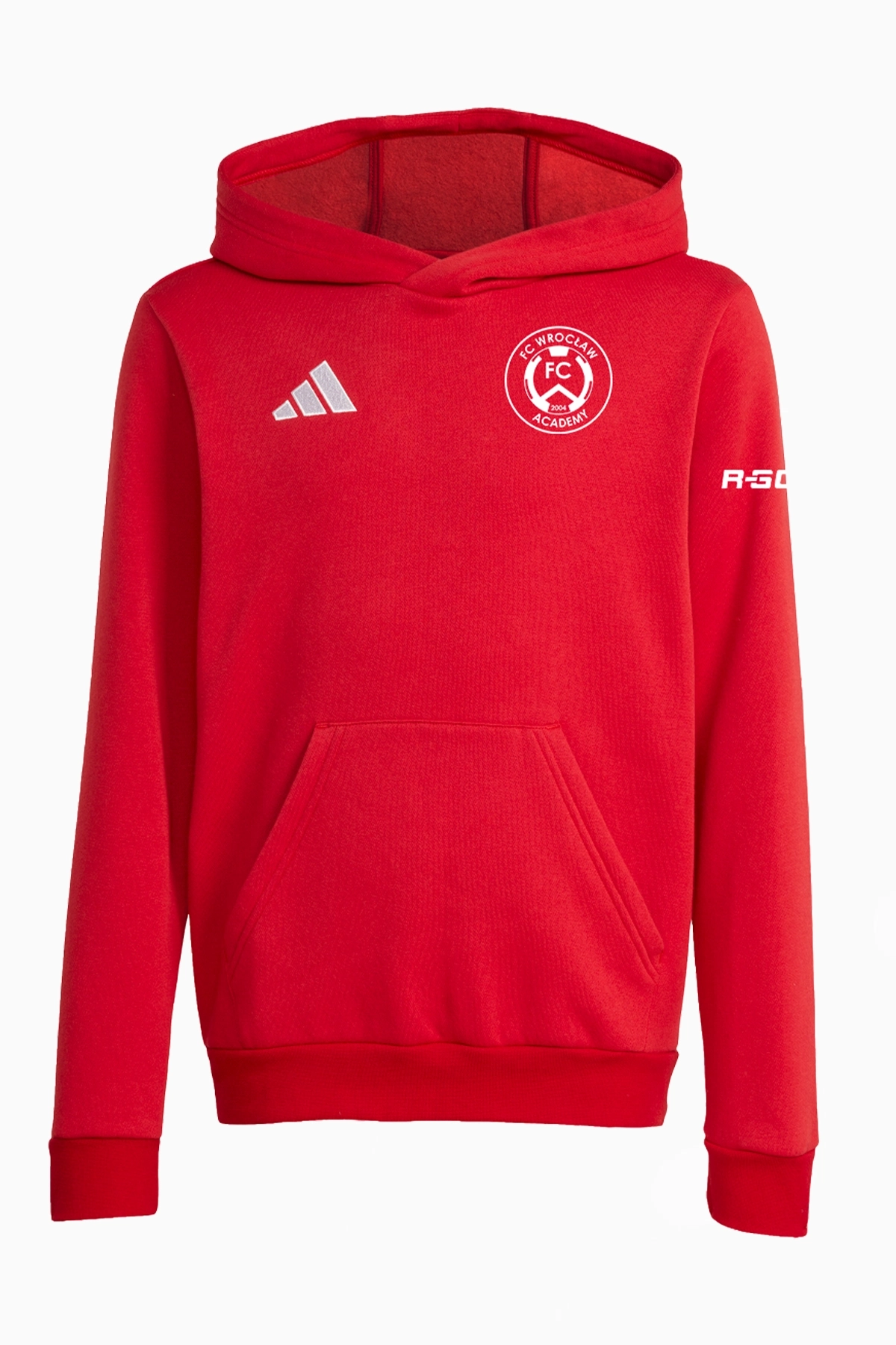 Bluza bawełniana adidas FC Wrocław Academy Junior - Czerwony