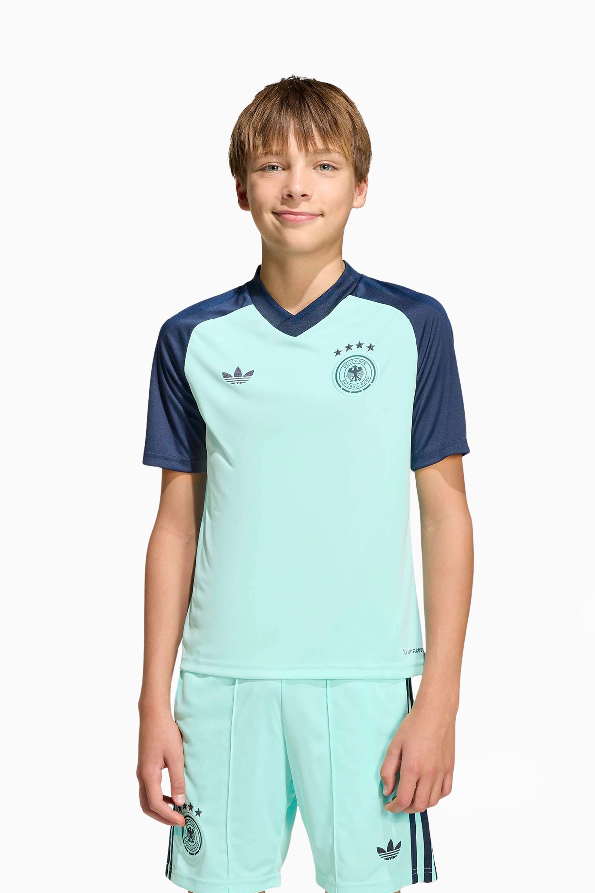 Koszulka Reprezentacji Niemiec adidas Originals 2026 Pre-Match Junior - Miętowy