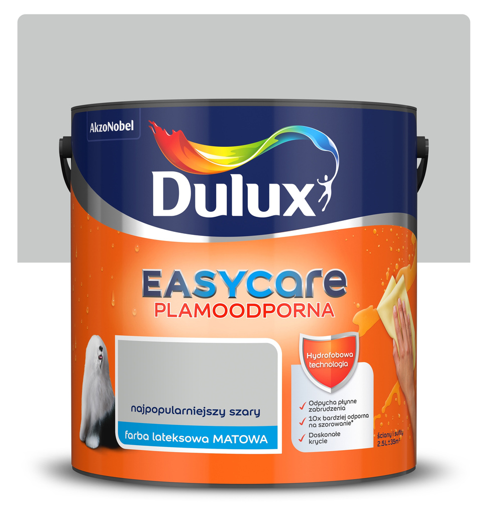 Farba Easycare Najpopularniejszy szary 2,5L Dulux