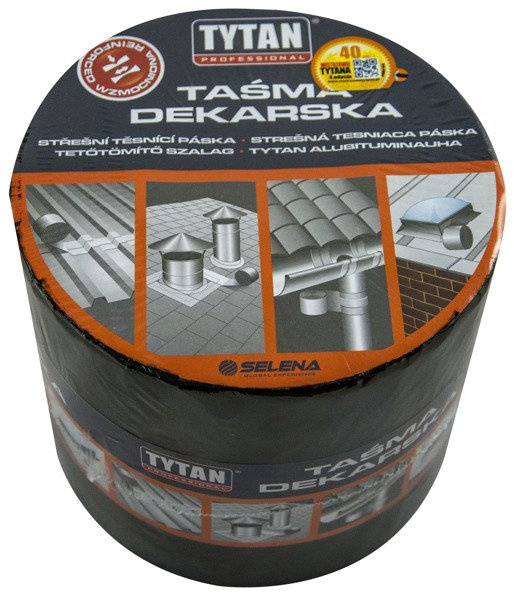 Taśma dekarska TYTAN 20cm/10m aluminium