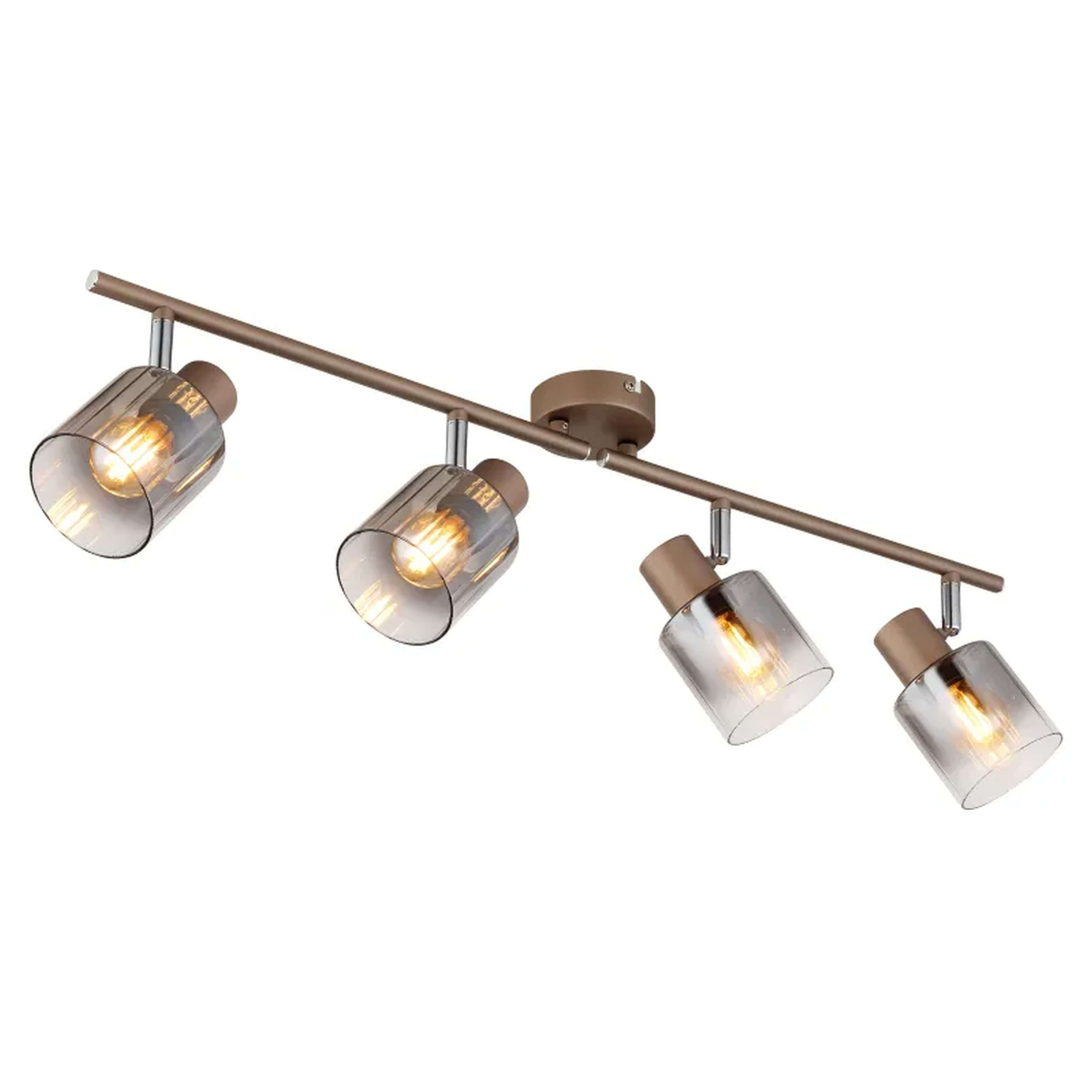 Globo Lighting Walton lampa podsufitowa 4x40 W przydymiona 54318-4