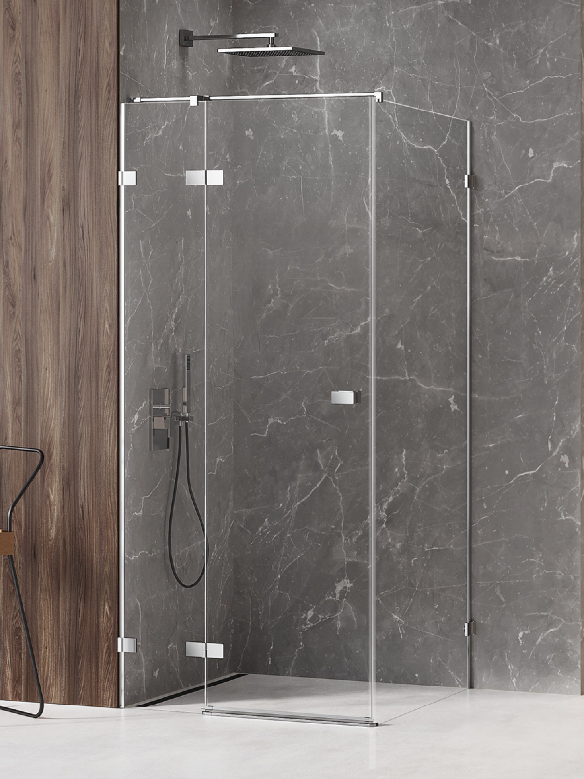 New Trendy Avexa kabina prysznicowa 100x70 cm prostokątna lewa chrom połysk/szkło przezroczyste EXK-1479