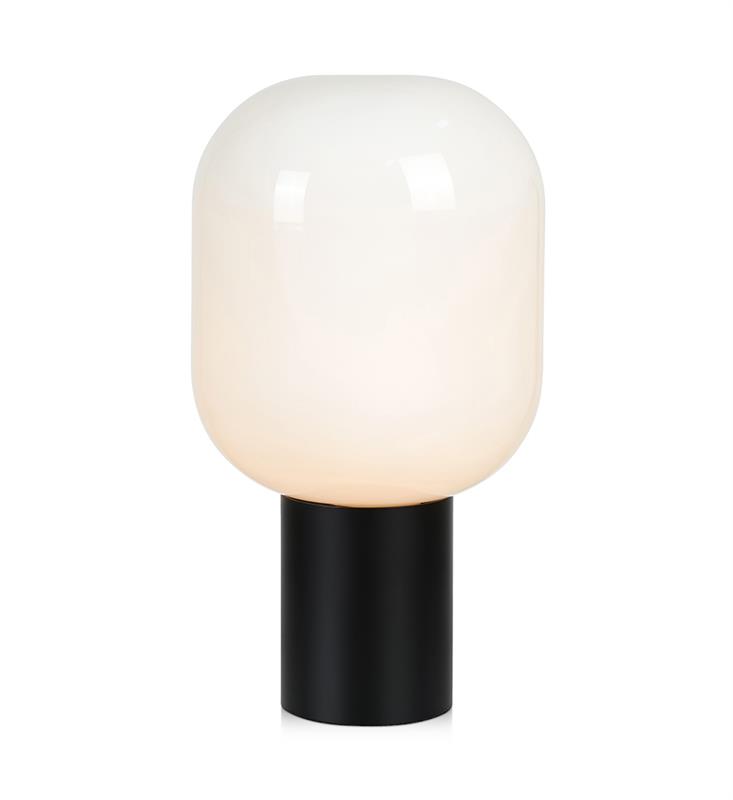 Markslöjd Brooklyn lampa stołowa 1x60W czarny/biały 107482
