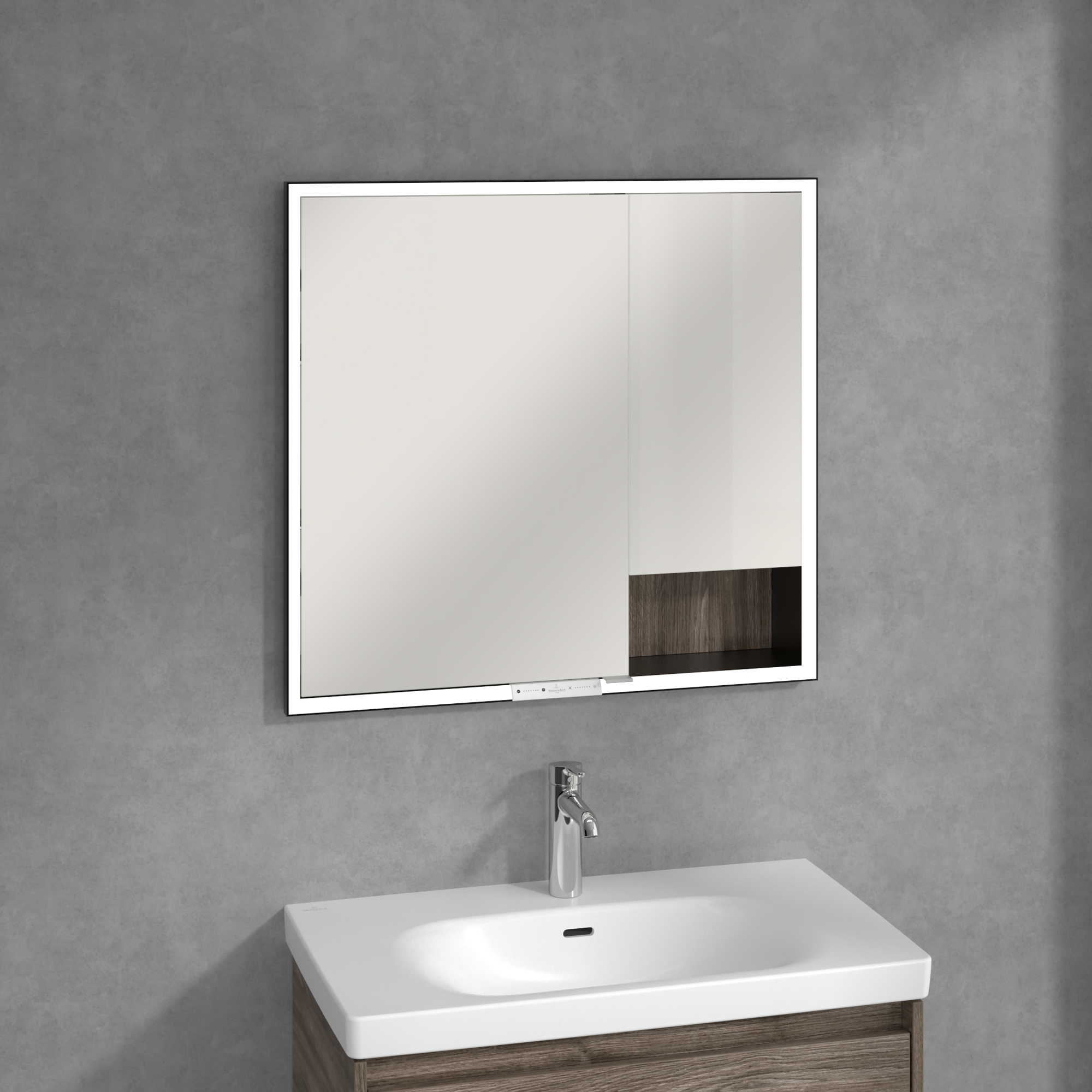 Villeroy & Boch My View+ szafka 80x16,8x75 cm z lustrem Stone Oak B48280RK