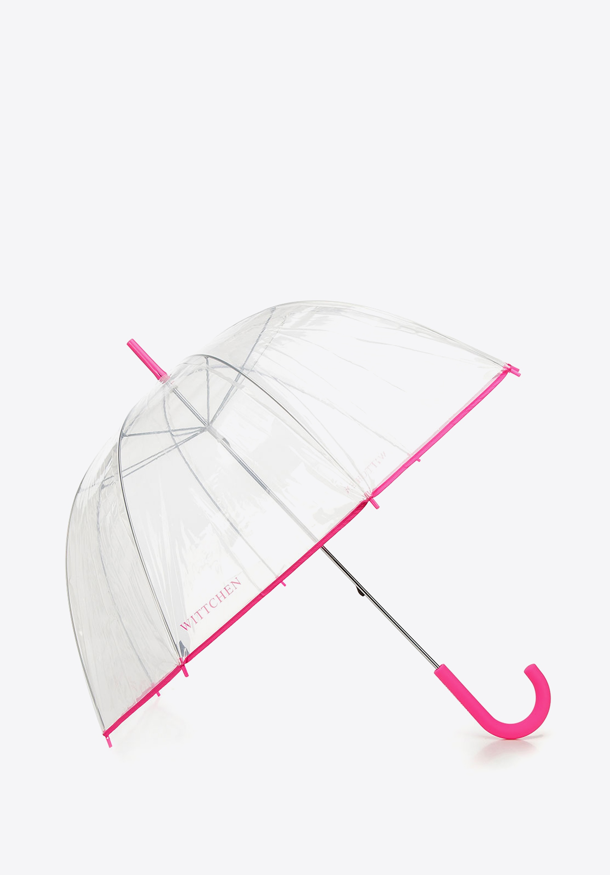 Parasol transparentny różowy