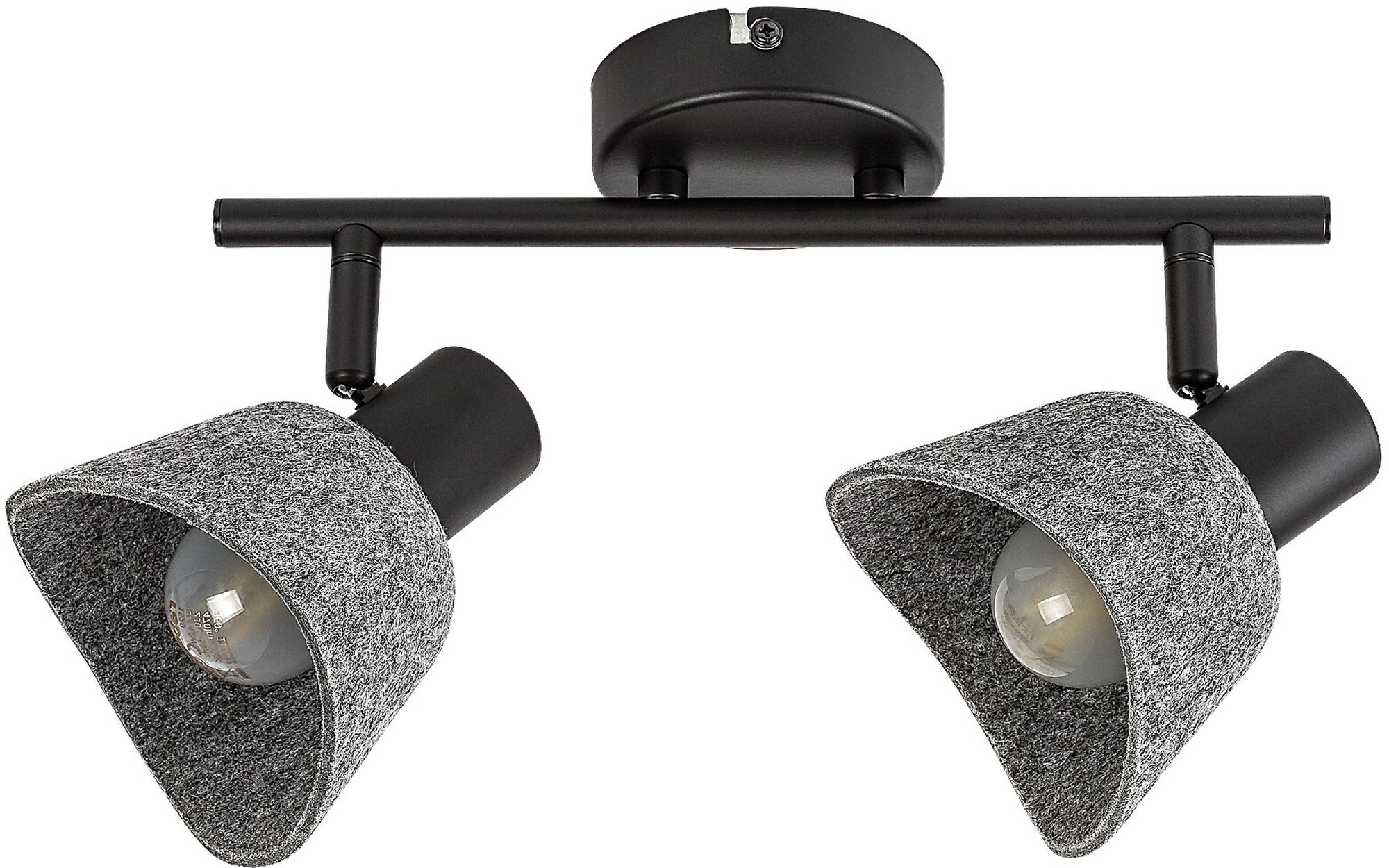 Darmowa Dostawa - Lampa podsufitowa 2x10 W czarna-szara Rabalux Farelia 73006