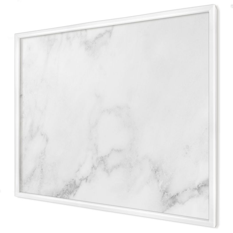 Tablica magnetyczna ozdobna Wallfluent 80x60 Elegancki marmur w białej ramie 1szt