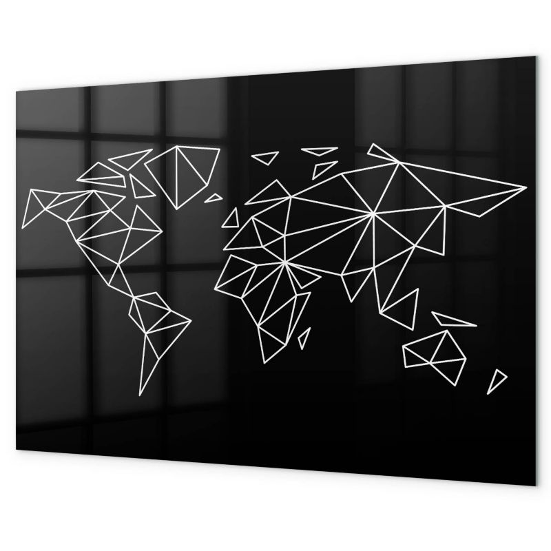 Tablica Magnetyczna Biurowa Na Ścianę Tulup 90x60 cm Nowoczesna mapa świata Ozdobna, nowoczesna 1 kpl