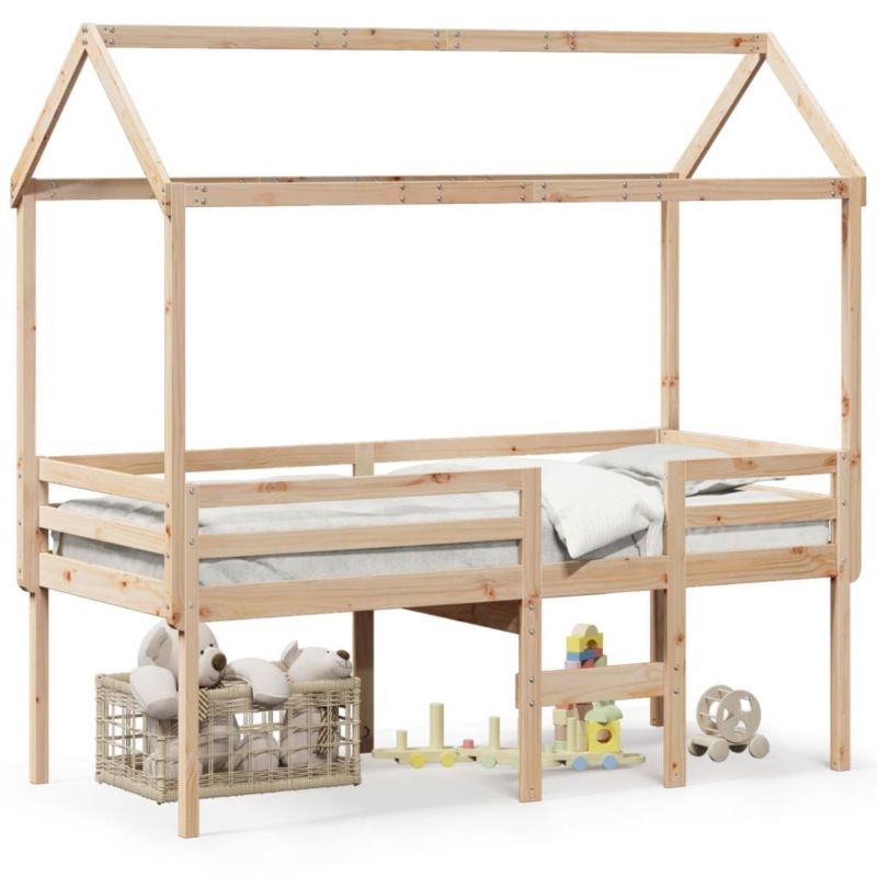 Łóżko Dziecięce WaszeMeble 75x190 cm sosnowe WM-3282141 1 szt.