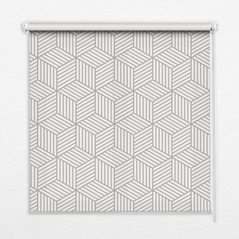 Roleta Z Nadrukiem Tulup 150x180 cm Kostki 3D Montaż do ściany/sufitu 1 szt.
