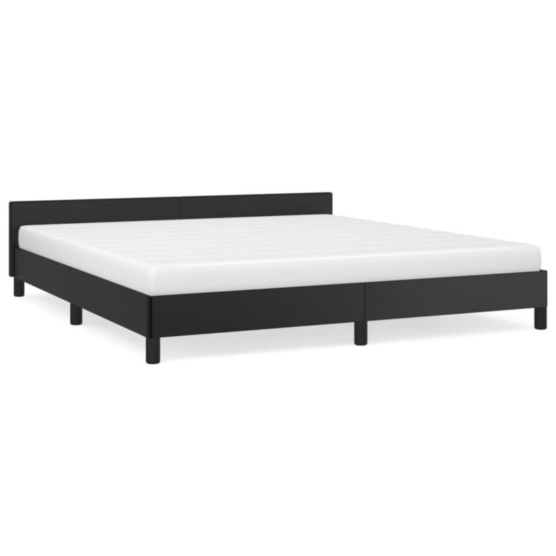 Łóżko tapicerowane WaszeMeble 180x200 cm czarna WM-347513 1 szt.