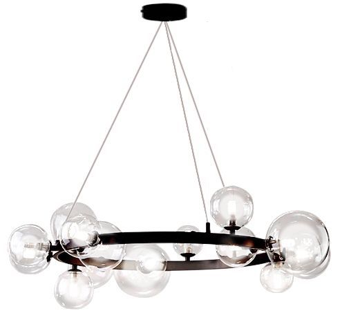 Lampa Sufitowa Wisząca Toolight App906-15Cp Czarny