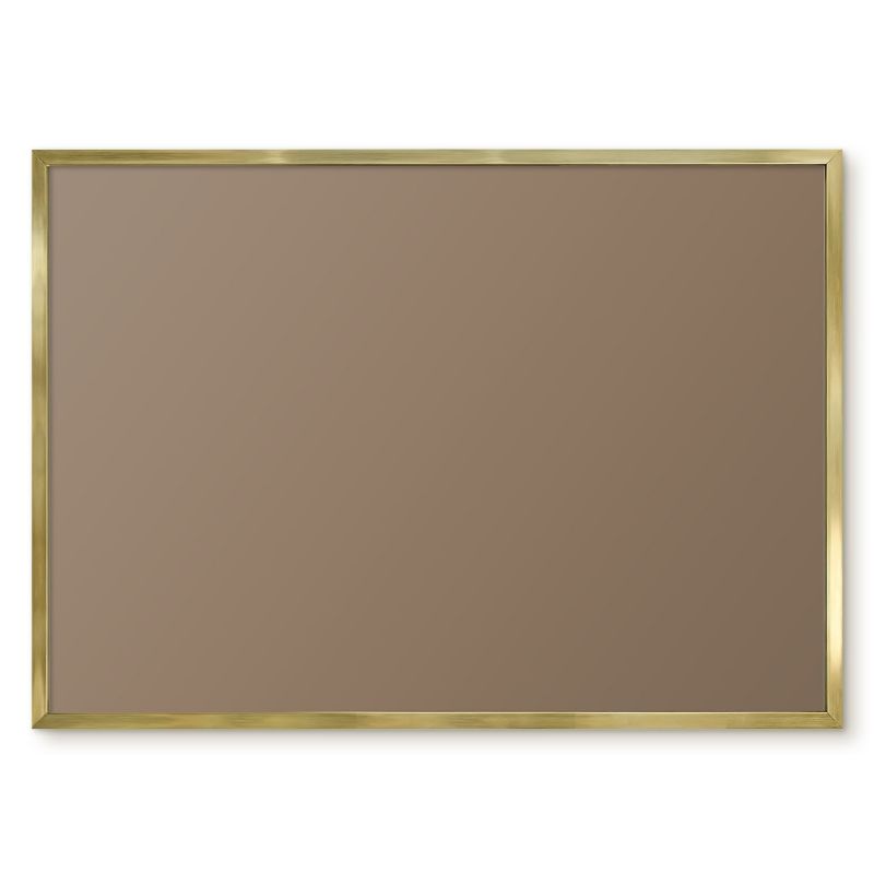 Tablica Na Magnesy Z Podróży Tulup 70x50 cm Neutralny brąz - Złota rama Do salonu, sypialni 1 szt.