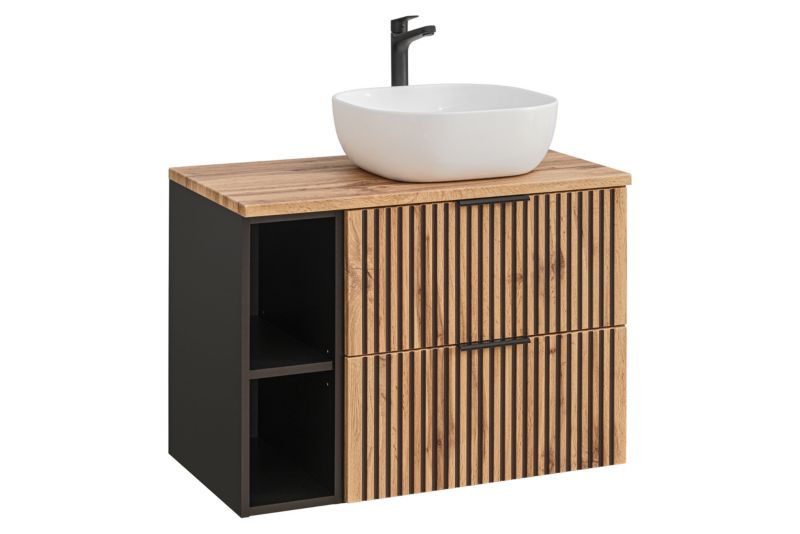 Zestaw mebli łazienkowych Comad Xilo 80cm z umywalką nablatową 1szt