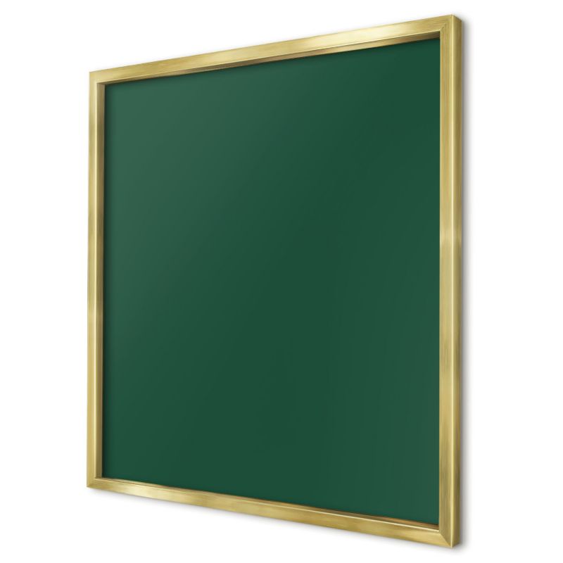 Ozdobna tablica magnetyczna Wallfluent 50x50 Butelkowa zieleń w złotej ramie 1szt