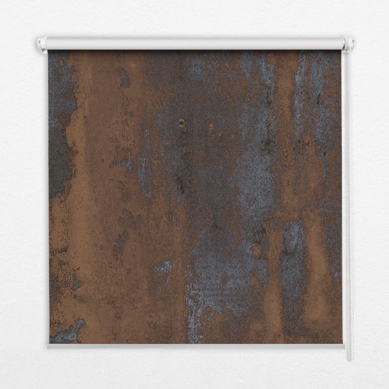 Roleta Wewnętrzna Tulup 150x140 cm Zardzewiała Blacha Montaż do ściany/sufitu 1 szt.