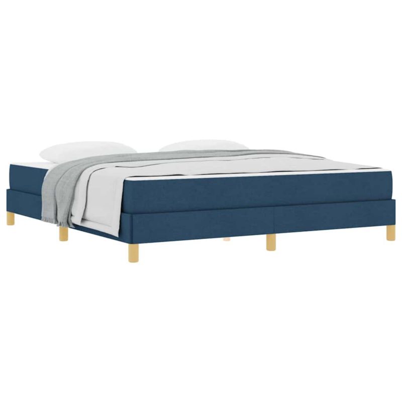 Łóżko z materacem WaszeMeble 180x200 cm Niebieski tkanina WM-3398590 1 szt.
