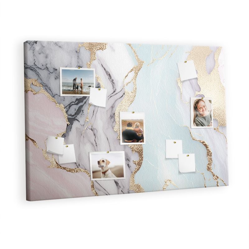Ozdobna Tablica Korkowa Tulup 120x80 cm Szlachetny blok skalny Nowoczesna tablica Pinezki drewniane 1 kpl