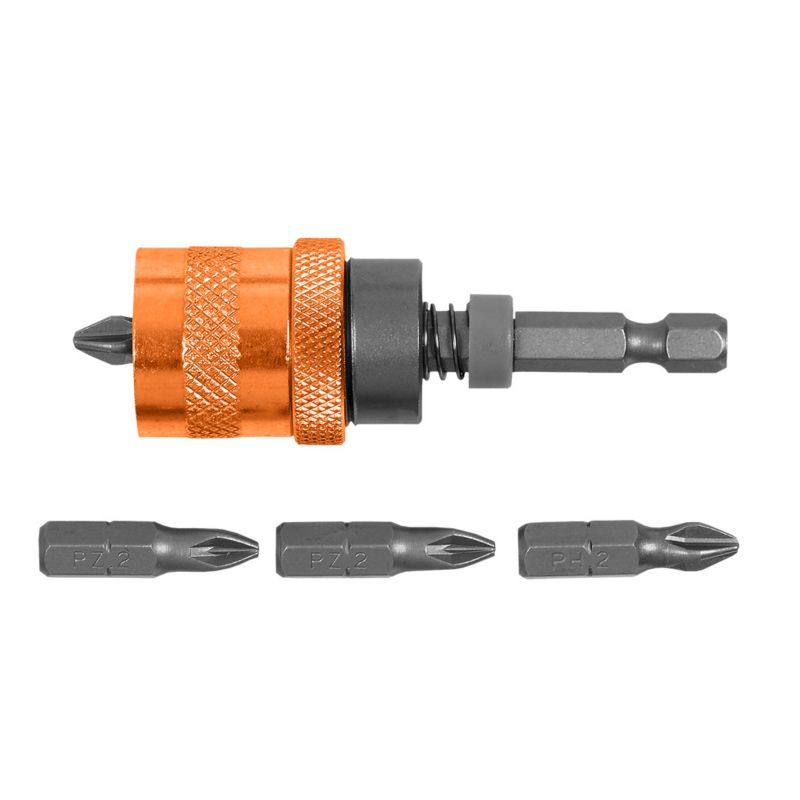 Uchwyt do końcówek NEO TOOLS, 1/4", 65 mm, zestaw 5 szt. 1 kpl