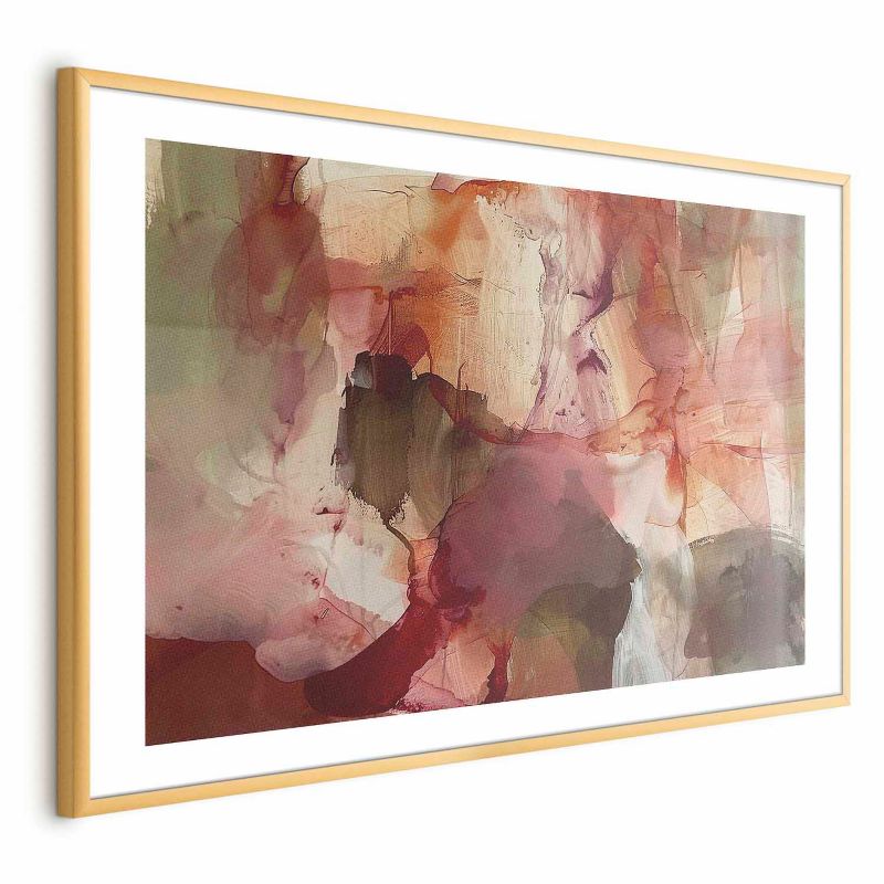 Plakat Artgeist Wiosenna kompozycja 90x60 cm z ramą złotą z marginesem 1 szt
