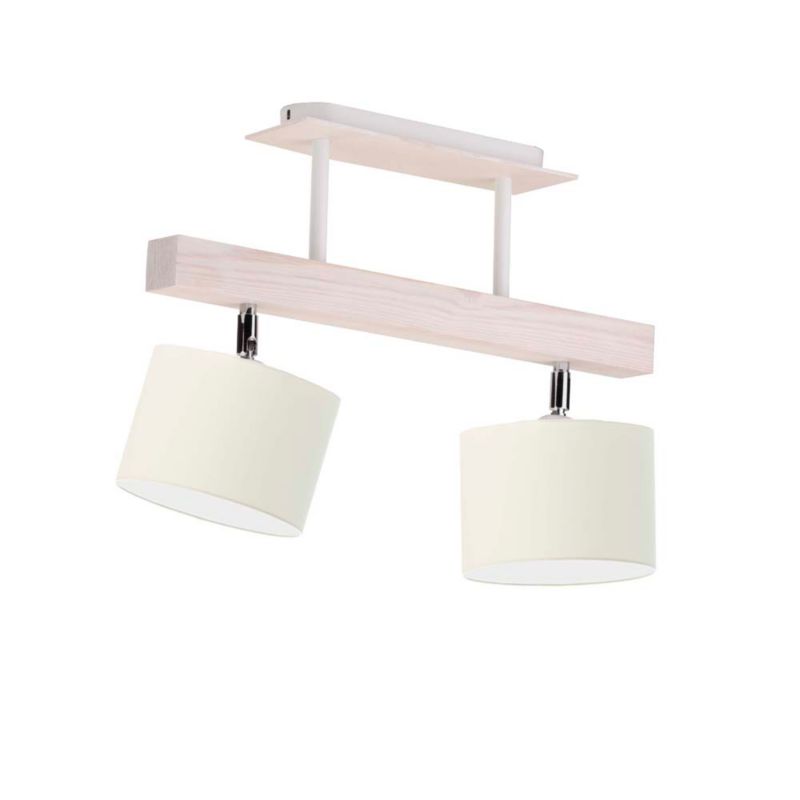 Lampa wisząca Volta Light Factory żyrandol plafon z abażurem walec Ecru BONITA P2 1szt.