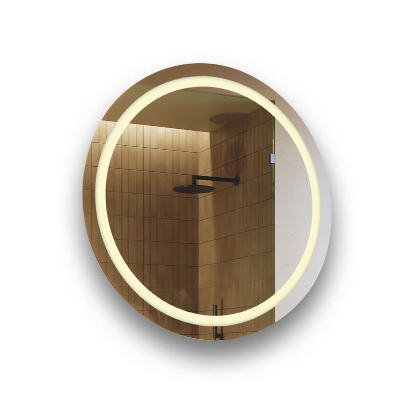 Lustro okrągłe LED Artforma średnica 80 cm Lustro łazienkowe podświetlane Barwa Ciepła 1 szt.