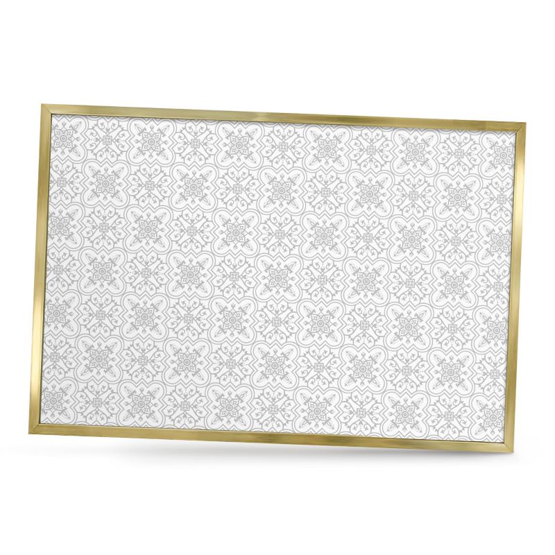 Ozdobna tablica na magnesy ArtPrintCave 60x40 Geometryczna symetria w złotej ramie 1szt