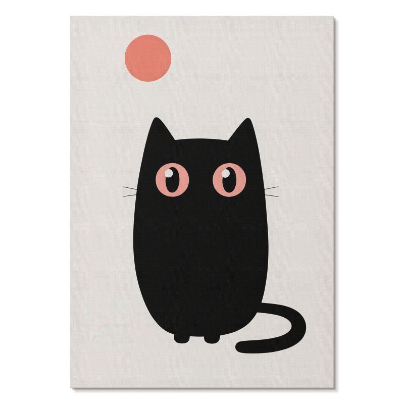 Obraz Plakat Canvas Tulup 42x59,4 cm (A2) Koci minimalizm Do sypialni, salonu, biura 1 szt.